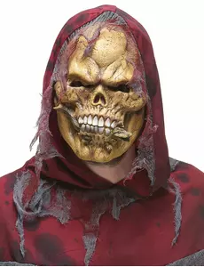Latexová maska kostlivec požírající plazy pro dospělé