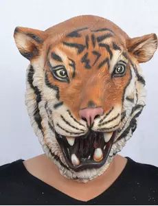 Latexová maska tygra pro dospělé