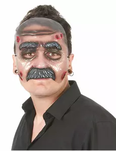 Průhledná maska pro dospělého muže s knírem