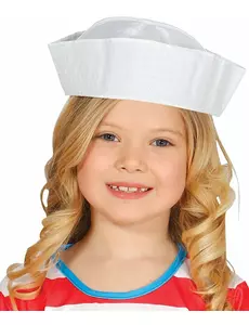 Dětský bílý námořnický klobouk