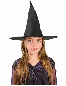 Černý čarodějnický klobouk pro děti Halloween