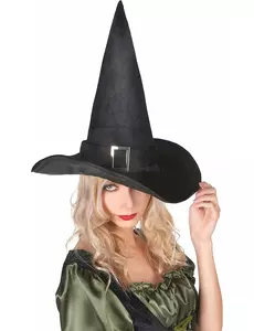 Sametový čarodějnický klobouk pro dospělé Halloween