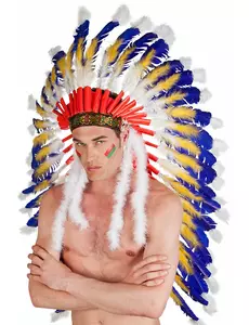 Pokrývka hlavy indiánského náčelníka pro dospělé