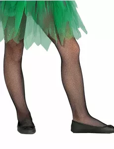 Dětské černé síťované punčochy
