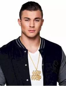 Zlatý hip hop náhrdelník pro dospělé