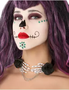 Náhrdelník kostlivčí ruce Dia de los Muertos pro dospělé