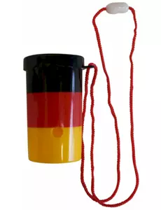 Náhrdelník s mini mlhovkou pro fanoušky Německa