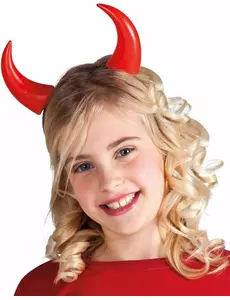 Červené rohy pro děti Halloween