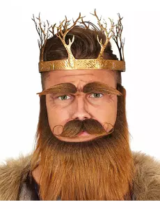 Zlatá středověká královská koruna pro dospělé
