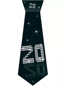VIP kartonová kravata 20th Anniversary s gumičkou