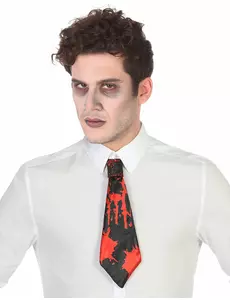 Krvavá kravata pro dospělé Halloween