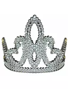 Stříbrná princeznovská tiára pro dívky