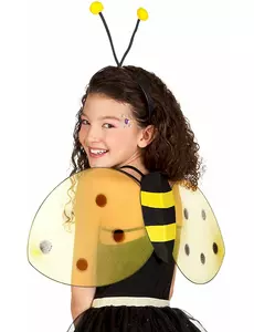 Sada včelích křídel a čelenky