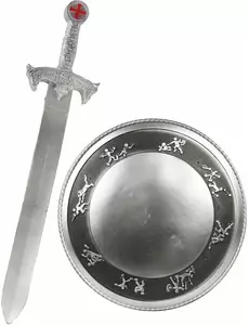 Plastová sada gladiátorského meče a štítu pro děti