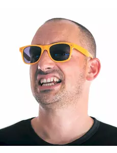 Oranžové fluorescenčně modré brýle pro dospělé