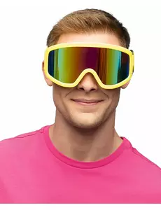 Fluorescenčně žluté lyžařské brýle pro dospělé