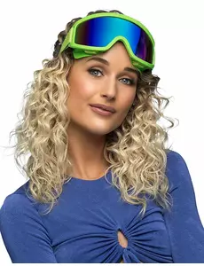 Fluorescenčně zelené lyžařské brýle pro dospělé
