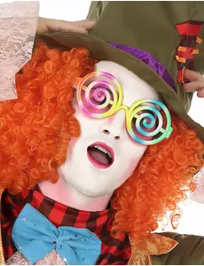 Vícebarevné spirálové brýle pro dospělé