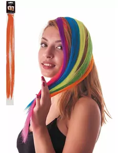 Oranžový clip-in pramínek vlasů