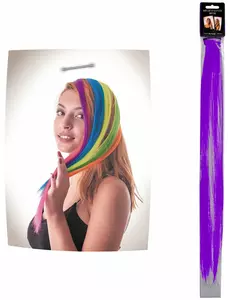 Fialový clip-in pramínek vlasů