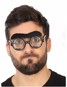 Černé spojité obočí pro dospělé