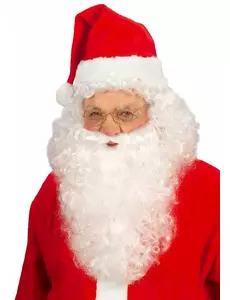 Paruka Santa Clause s vousy pro dospělé