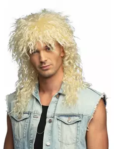 Paruka blond rockového zpěváka pro dospělé