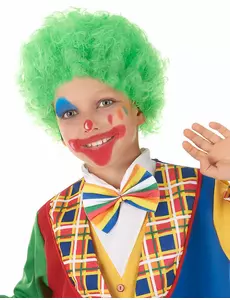 Zelená dětská klaunská paruka