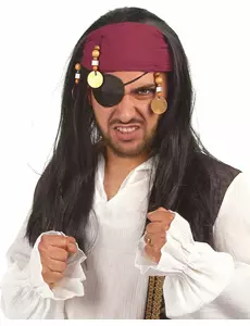 Pirátská paruka pro dospělé