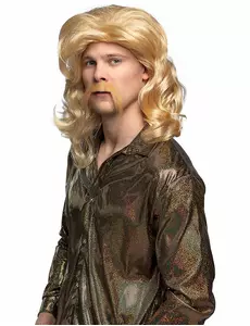 Blond paruka a knír pro muže