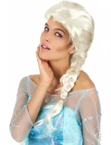 Dámská blond paruka s copem