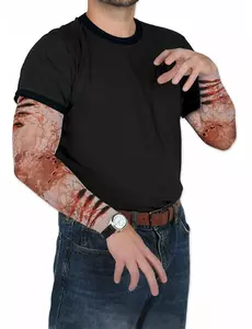 Falešné návleky na ruce se zombie ranami