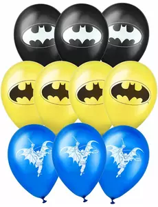 10 latexových balónků Batman 25x32cm
