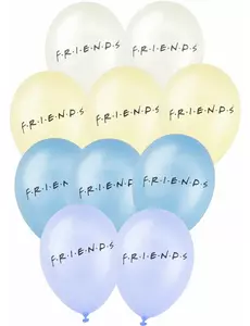 10 latexových balónků Friends 25x32cm