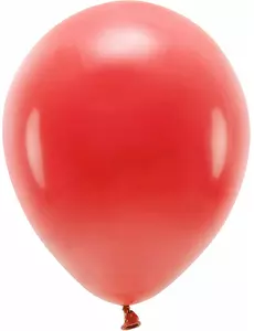 100 pastelově červených latexových balónků 26 cm