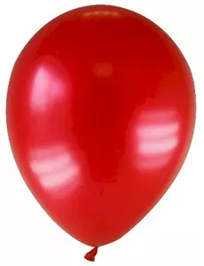 12 tmavě červených metalických balónků 28 cm