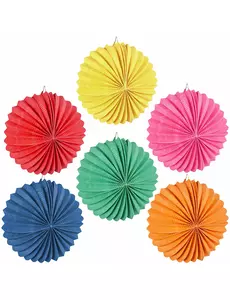 12 kulatých lampionů v různých barvách 22 cm