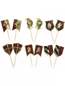 12 oboustranných rytířských zápichů 7–8 cm