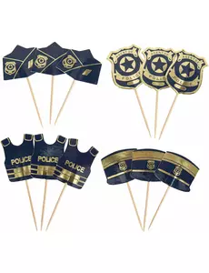 12 zápichů policie navy/zlatá 7 až 8,5 cm