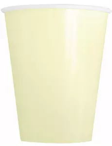 14 slonovinových papírových kelímků 266 ml