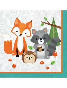 16 ubrousků Forest Animals 33 x 33 cm