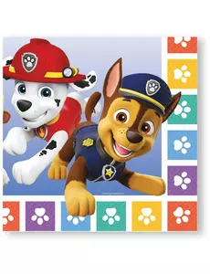 16 ubrousků Paw Patrol 33 x 33 cm