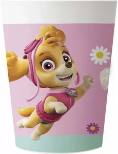 2 opakovaně použitelné plastové kelímky Paw Patrol růžové 230 ml