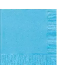 20 papírových ubrousků Sky Blue 33 x 33 cm