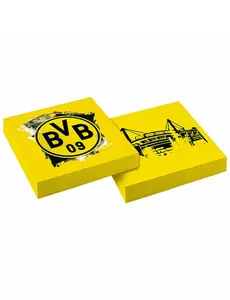 20 papírových ubrousků Borussia Dortmund 33 x 33 cm
