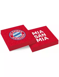 20 papírových ubrousků FC Bayern Mnichov 33 x 33 cm