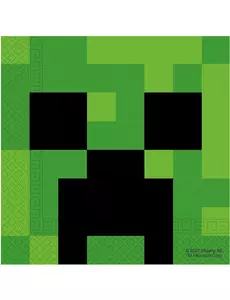 20 papírových ubrousků Minecraft 33X33cm