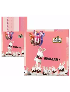 20 ubrousků Raving Rabbids 33 × 33 cm