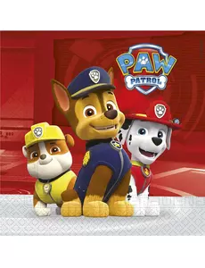 20 papírových ubrousků Paw Patrol Ready for Action 33 × 33 cm