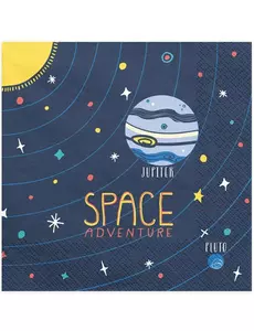 20 papírových ubrousků Space Adventure 33 × 33 cm